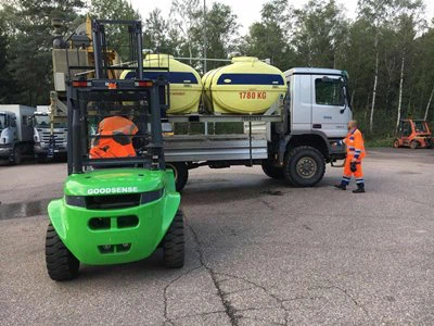 Carretó elevador de terreny accidentat de 3 tones 2WD